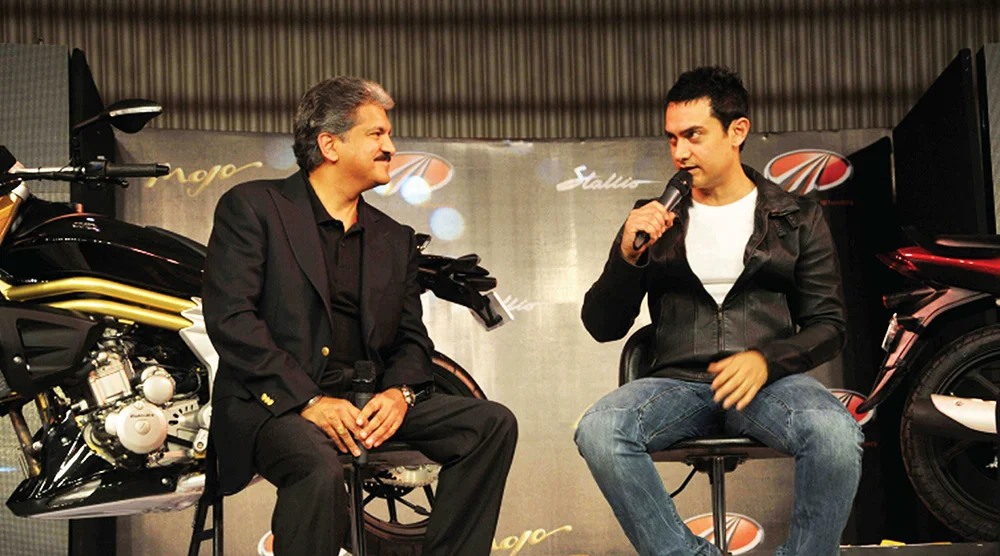 Mr. Anand Mahindra with Aamir Khan Image Mr. Anand Mahindra with Aamir Khan Photo