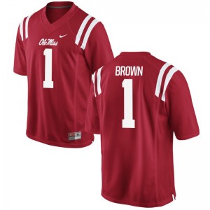 Red A.J. Brown Jersey Small University of Mississippi Limited Men