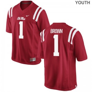 Limited Red A.J. Brown Jersey X Large Youth University of Mississippi