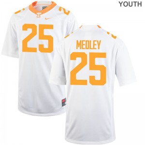Vols Aaron Medley Limited Youth Jerseys Youth Large - White