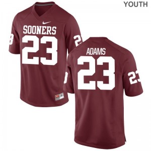 OU Sooners Abdul Adams Jersey Youth Small Crimson Kids Limited