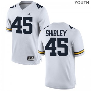 Michigan Wolverines Stitched Adam Shibley Limited Jersey Jordan White Youth