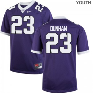 Texas Christian Alec Dunham Jersey XL Limited Kids Purple