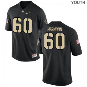 Alex Herndon Youth United States Military Academy Jerseys Black Limited Player Jerseys