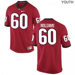 Georgia Allen Williams Youth(Kids) Limited Red College Jersey