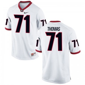 Andrew Thomas Limited Jersey Mens Official University of Georgia White Jersey