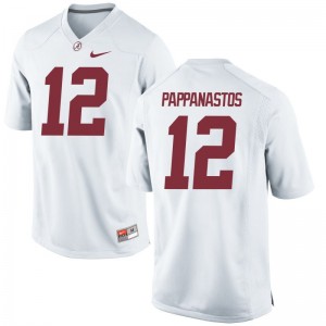 Andy Pappanastos University of Alabama Men Jersey White Official Limited Jersey