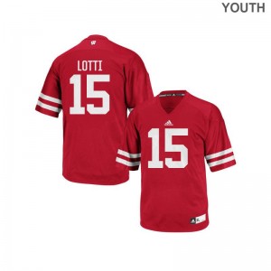 Authentic Anthony Lotti Jersey Youth X Large Youth(Kids) UW - Red