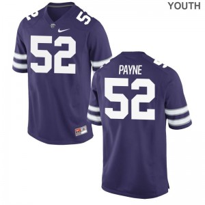 Kansas State University Anthony Payne Jerseys Medium Limited For Kids - Purple