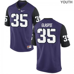 Armanii Glaspie Jersey Small Horned Frogs Limited For Kids - Purple Black