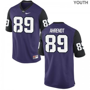 TCU Horned Frogs Youth Limited Austin Ahrendt Jersey Youth Large - Purple Black
