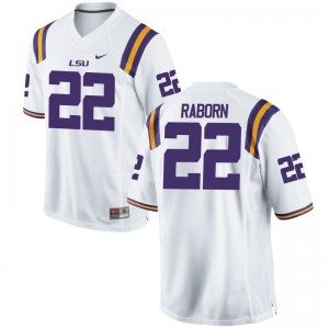 Bailey Raborn Jersey Youth XL For Kids Louisiana State Tigers Limited White