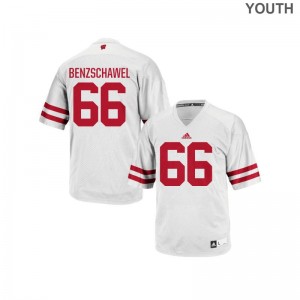 For Kids Beau Benzschawel Jerseys S-XL University of Wisconsin White Authentic