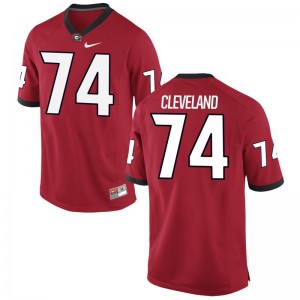 Georgia Ben Cleveland For Men Limited Red Official Jerseys