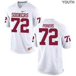 OU Ben Powers Jerseys S-XL White For Kids Limited