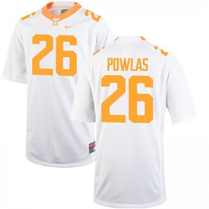 Men XL Tennessee Volunteers Ben Powlas Jersey Embroidery Mens Limited White Jersey