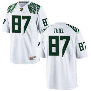 Limited Oregon Ben Thiel Youth Jerseys Youth Large - White