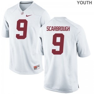 Bo Scarbrough University of Alabama Youth(Kids) Jerseys White Limited Jerseys