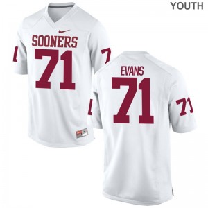 Oklahoma Sooners Bobby Evans Jersey Youth X Large White Limited For Kids