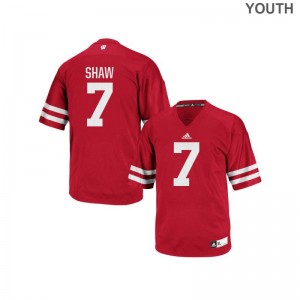 University of Wisconsin Youth Replica Red Bradrick Shaw Jersey XL
