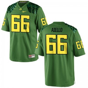 University of Oregon Brady Aiello Jerseys XXL For Men Apple Green Limited