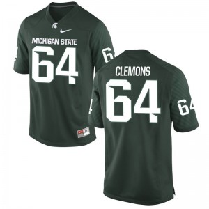 Michigan State Brandon Clemons Jersey Youth Medium For Kids Limited Green