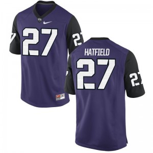Brandon Hatfield Texas Christian Jerseys Mens Limited Purple Black