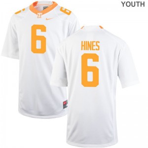 Brandon Hines Tennessee Volunteers Jerseys Youth Small Limited Youth White