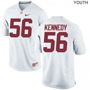 Youth(Kids) Limited University of Alabama Jerseys Brandon Kennedy White Jerseys
