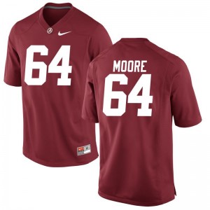 Bama Limited Brandon Moore For Kids Red Jerseys Youth Medium