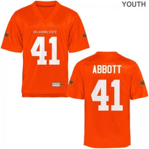 Britton Abbott OK State Jerseys Large Limited For Kids Jerseys Large - Orange
