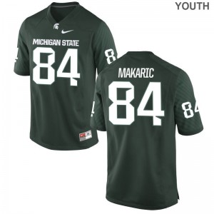 Brock Makaric Limited Jerseys Youth(Kids) Player Michigan State Spartans Green Jerseys