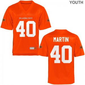 Brock Martin Youth(Kids) Oklahoma State Cowboys Jersey Orange Limited Jersey