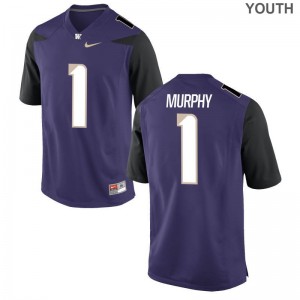 University of Washington For Kids Limited Byron Murphy Jersey Youth Medium - Purple