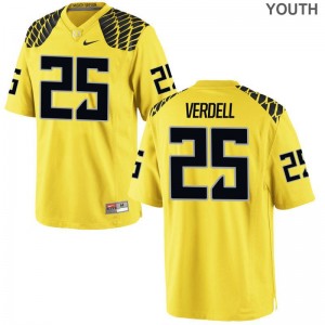 CJ Verdell Youth(Kids) Jerseys Large Oregon Limited - Gold