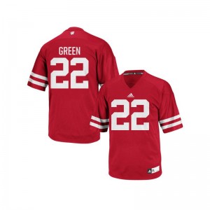 Wisconsin Badgers Red For Men Authentic Cade Green Jersey Mens Small