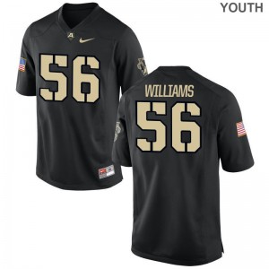 Caden Williams Kids United States Military Academy Jersey Black Limited College Jersey