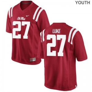 Cale Luke Youth Jerseys Youth XL Ole Miss Rebels Limited Red
