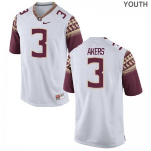 Florida State Seminoles Cam Akers Jerseys Youth Large Kids White Limited