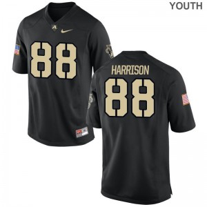 Camden Harrison Youth(Kids) USMA Jerseys Black Limited Stitched Jerseys