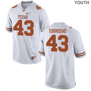 Texas Longhorns Cameron Townsend Jerseys Large Kids Limited White