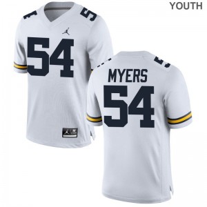 S-XL University of Michigan Carl Myers Jerseys University Kids Limited Jordan White Jerseys