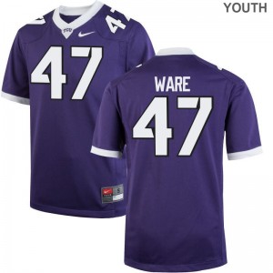 TCU Carter Ware Limited For Kids Football Jersey - Purple