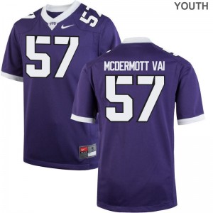 Casey McDermott Vai Horned Frogs Jersey X Large Limited Kids - Purple