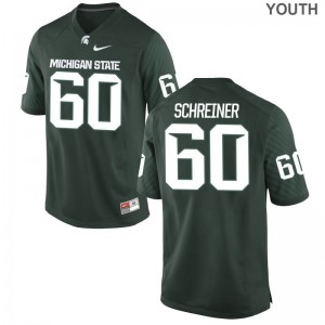 Spartans Casey Schreiner Jersey S-XL Youth(Kids) Green Limited