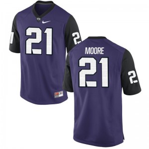 Caylin Moore For Kids Jersey Youth Small Limited TCU Horned Frogs - Purple Black