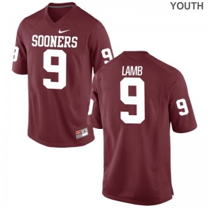 OU CeeDee Lamb Jerseys Youth Large For Kids Limited Crimson