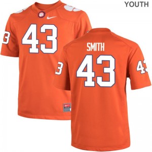 Youth Medium Clemson National Championship Chad Smith Jersey For Kids Limited Orange Jersey