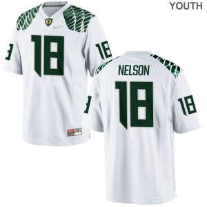 Oregon Ducks White Limited Youth(Kids) Charles Nelson Jerseys Youth Small