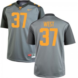 Charles West Tennessee Volunteers Jersey Large Gray Limited Men